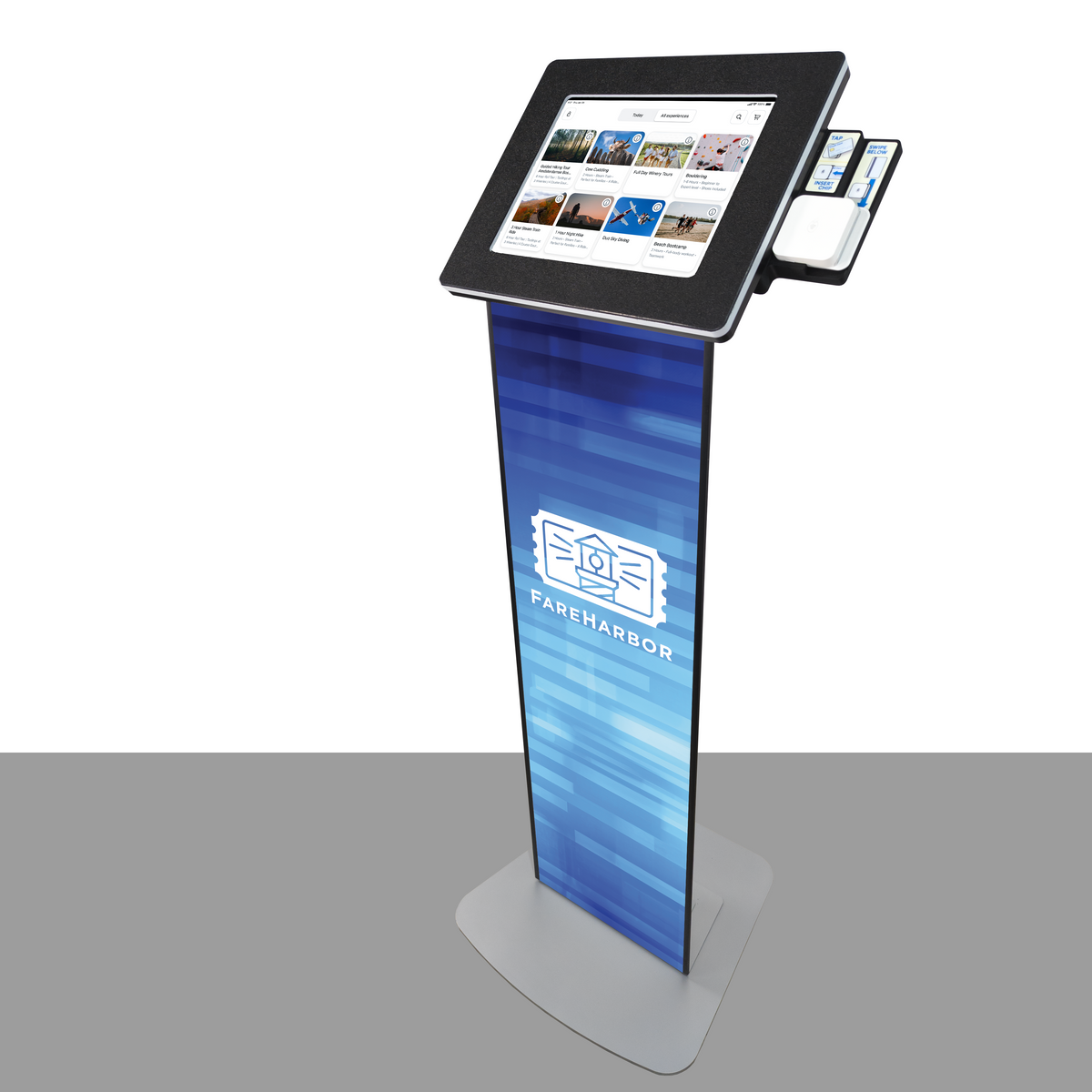 Aardvark Standalone Kiosk Bundle (incl. Card Mount) for FareHarbor